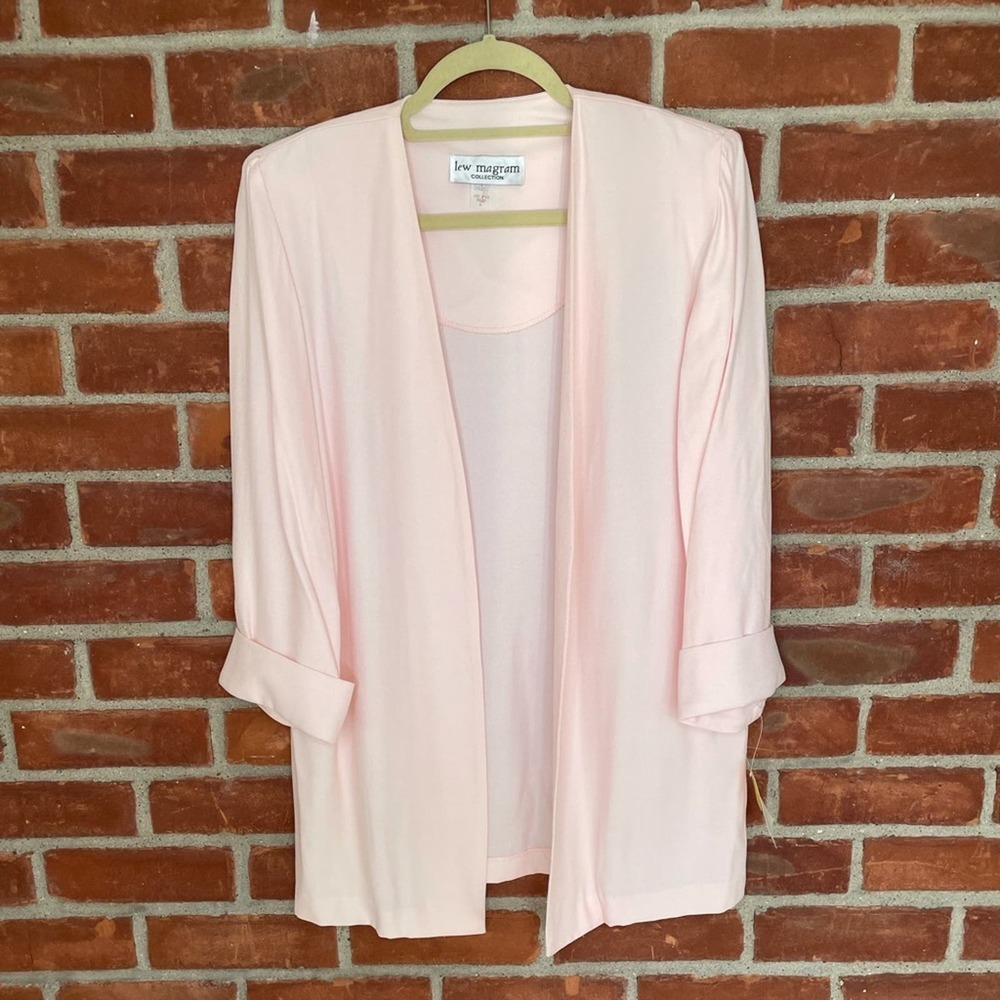 NWT Vintage 90's oversized pink blazer